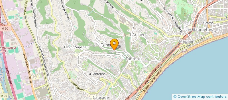 localisation de l'entreprise SCI RIVIERA COTE AZUR  NICE