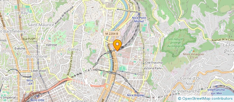 localisation de l'entreprise SCI RIVIERA INVEST à NICE