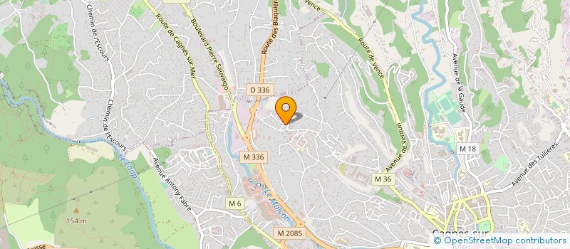 localisation de l'entreprise SCI RIVIERA LIFE à CAGNES-SUR-MER