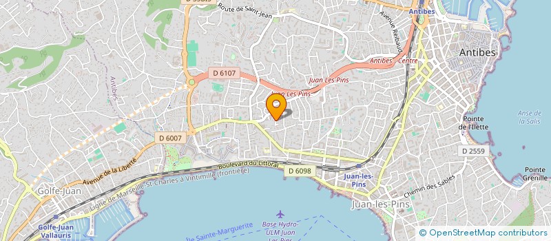 localisation de l'entreprise SCI RIVIERA OSTEO à ANTIBES