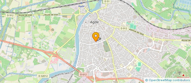 localisation de l'entreprise SCI RIVIERA SOLUTION  AGDE