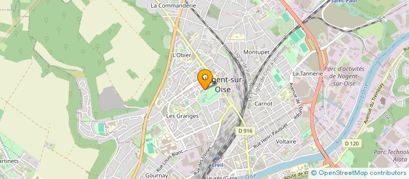 localisation de l'entreprise SCI RIVIERE  NOGENT-SUR-OISE