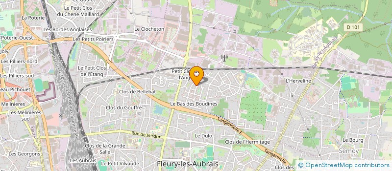 localisation de l'entreprise SCI RIVIERE  FLEURY-LES-AUBRAIS