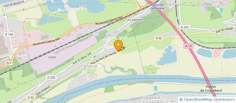 localisation de l'entreprise SCI RIVIERE & CO  FRENEUSE