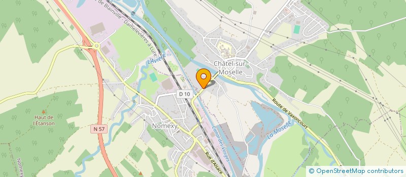 localisation de l'entreprise SCI RIVIERE DE DIAMANT  CHATEL-SUR-MOSELLE