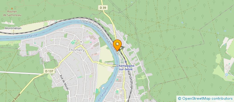 localisation de l'entreprise SCI RIVIERE DES REVES  CHAMPAGNE-SUR-SEINE