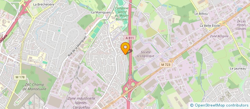 localisation de l'entreprise SCI RIVIERE DU REMPART  CARQUEFOU