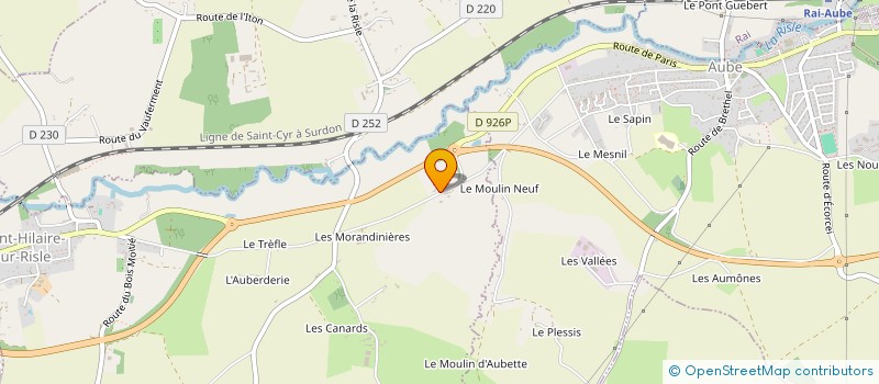 localisation de l'entreprise SCI RIVIERE ET PRAIRIE à LA CHAPELLE VIEL
