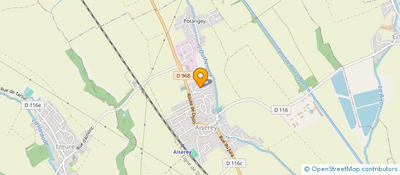 localisation de l'entreprise SCI RIVIERES  AISEREY