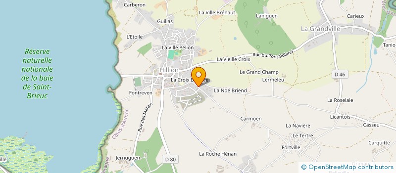 localisation de l'entreprise SCI RIVILY  HILLION