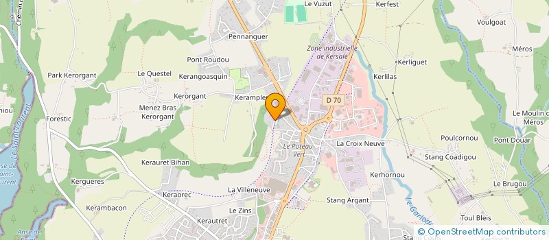 localisation de l'entreprise SCI RIVOAL  CONCARNEAU