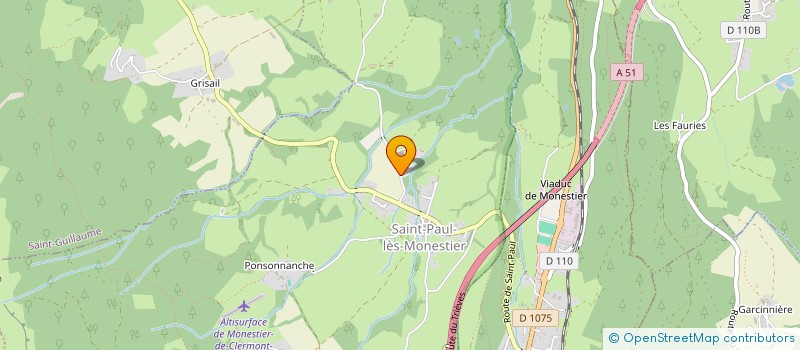 localisation de l'entreprise SCI RIVOIRANCHE  SAINT-PAUL-LES-MONESTIER