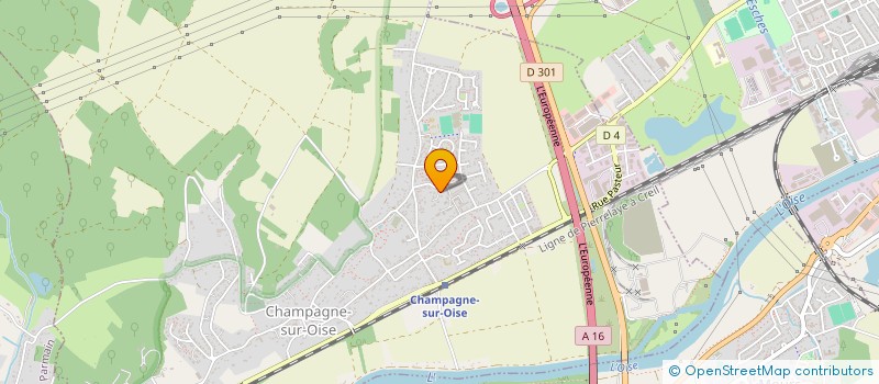 localisation de l'entreprise SCI RIVOIRE  CHAMPAGNE-SUR-OISE