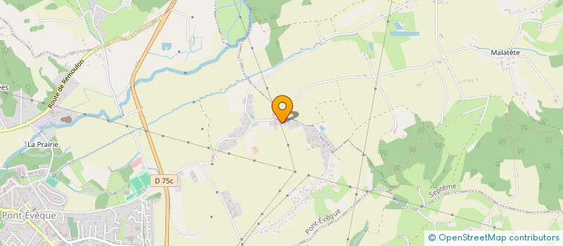 localisation de l'entreprise SCI RIVOLLAY  PONT-EVEQUE