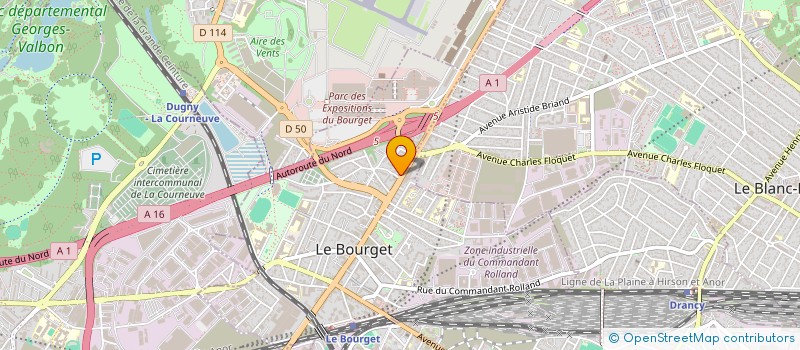 localisation de l'entreprise SCI RIWANA  LE BOURGET