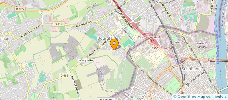 localisation de l'entreprise SCI RIXHEIM ASDEV  SAINT-LOUIS