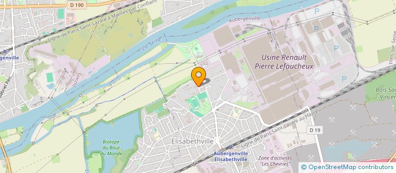 localisation de l'entreprise SCI RIZA  AUBERGENVILLE