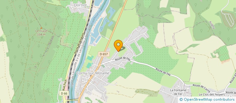 localisation de l'entreprise SCI RIZO  CORNY-SUR-MOSELLE