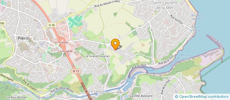 localisation de l'entreprise SCI RIZZON-GUINGAMP  PLERIN