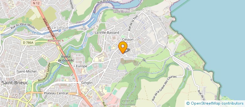 localisation de l'entreprise SCI RIZZON-PLERIN  SAINT-BRIEUC