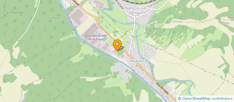 localisation de l'entreprise SCI RJ 12 à VELAINES