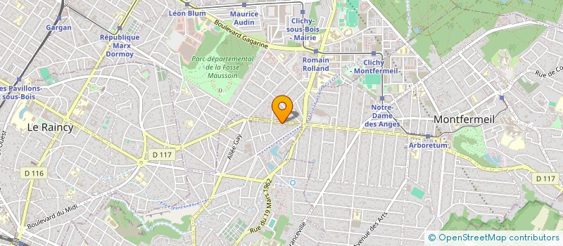 localisation de l'entreprise SCI RJ DUARTE à CLICHY-SOUS-BOIS