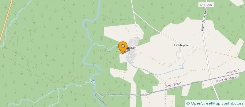 localisation de l'entreprise SCI RJ-LACOSTE  BELIN-BELIET