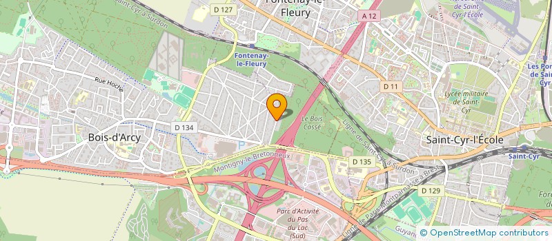 localisation de l'entreprise SCI RJ RIBEIRO JOSE  BOIS-D'ARCY