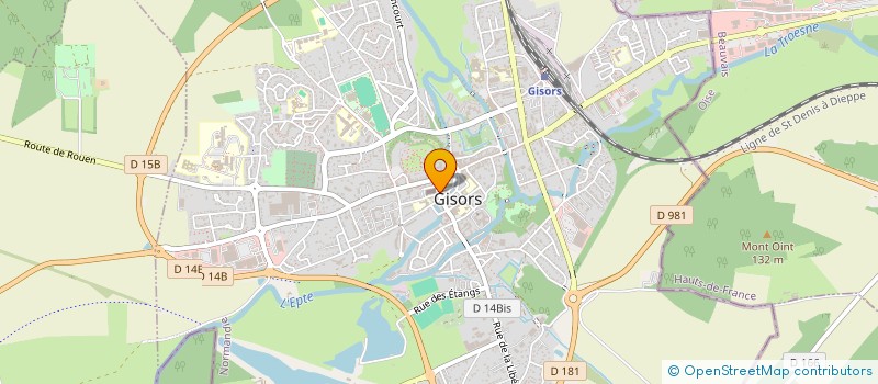 localisation de l'entreprise SCI RJ2M à GISORS