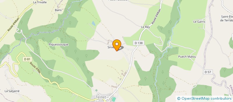 localisation de l'entreprise SCI RJAB  TEILLET