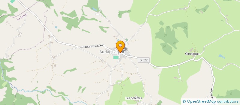 localisation de l'entreprise SCI RJAV  AURIAC-LAGAST