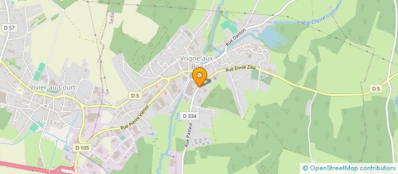 localisation de l'entreprise SCI RJB  VRIGNE AUX BOIS