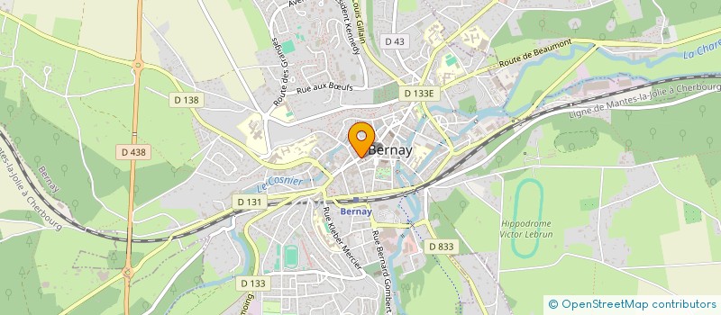 localisation de l'entreprise SCI RJC IMMOBILIER  BERNAY