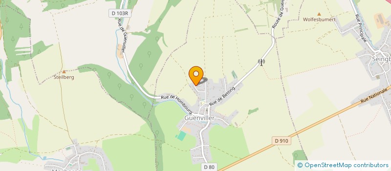 localisation de l'entreprise SCI RJK  GUENVILLER