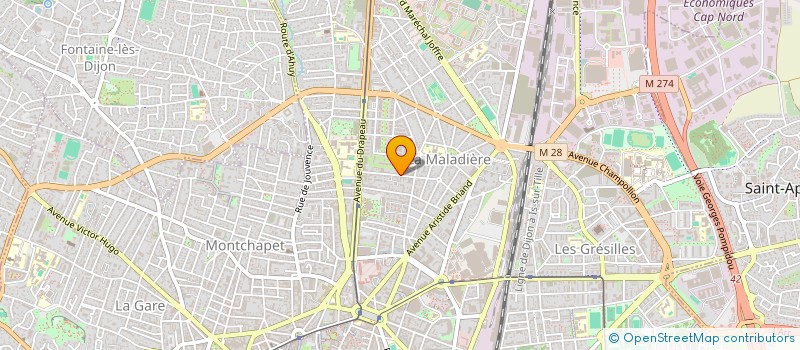 localisation de l'entreprise SCI RJL à DIJON