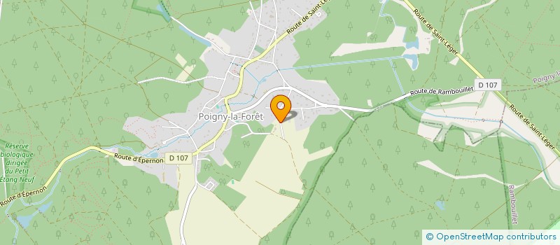 localisation de l'entreprise SCI RJM  POIGNY-LA-FORET