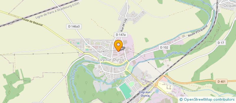 localisation de l'entreprise SCI RJP  LIZY-SUR-OURCQ