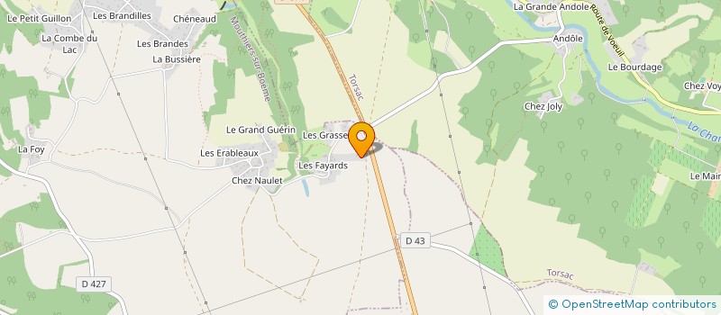 localisation de l'entreprise SCI RJPP à MOUTHIERS-SUR-BOEME