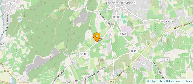 localisation de l'entreprise SCI RK IMMO  CABRIERES D'AVIGNON