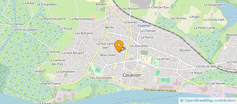 localisation de l'entreprise SCI RK IMMOBILIER  COUERON