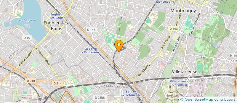 localisation de l'entreprise SCI RK2J  DEUIL-LA-BARRE