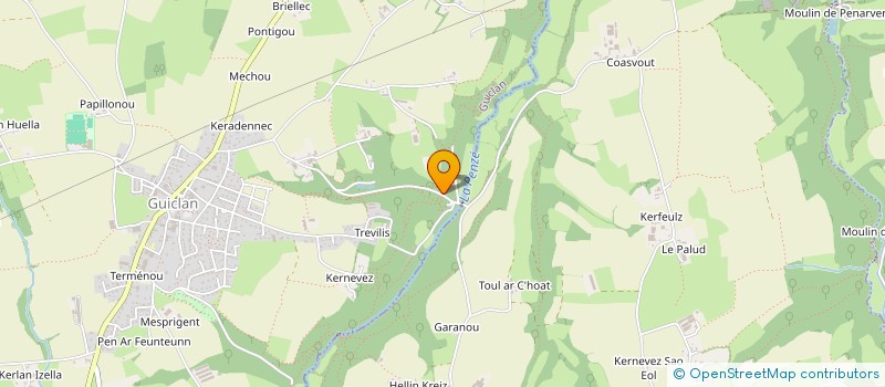 localisation de l'entreprise SCI RK32  GUICLAN