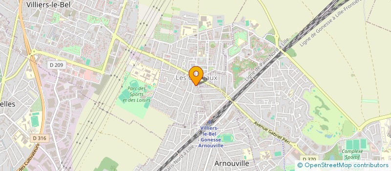 localisation de l'entreprise SCI RKF  VILLIERS-LE-BEL