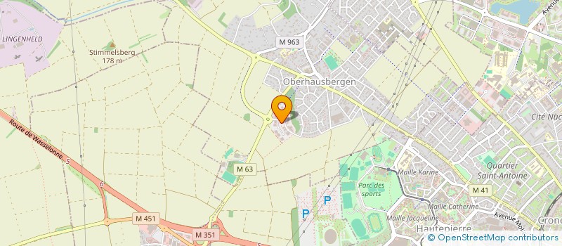 localisation de l'entreprise SCI RL  OBERHAUSBERGEN