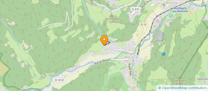 localisation de l'entreprise SCI RL  METZERAL