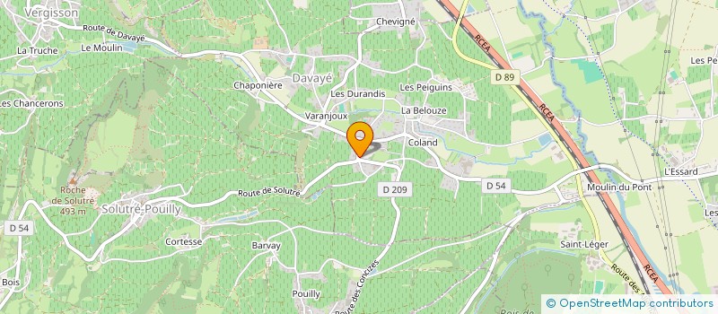 localisation de l'entreprise SCI RL IMMO71  DAVAYE