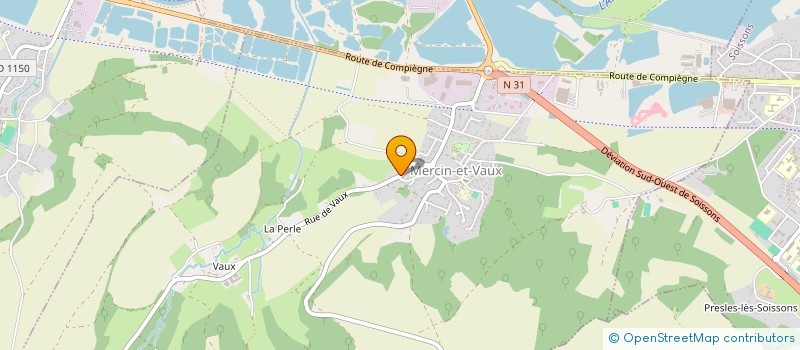 localisation de l'entreprise SCI RL PPR  MERCIN-ET-VAUX