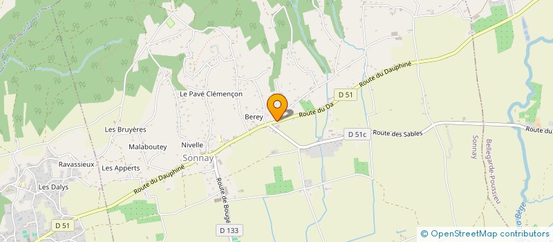 localisation de l'entreprise SCI RLB  SONNAY