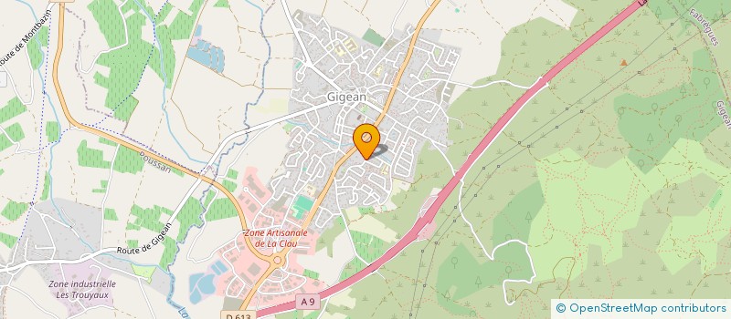 localisation de l'entreprise SCI RLC  GIGEAN