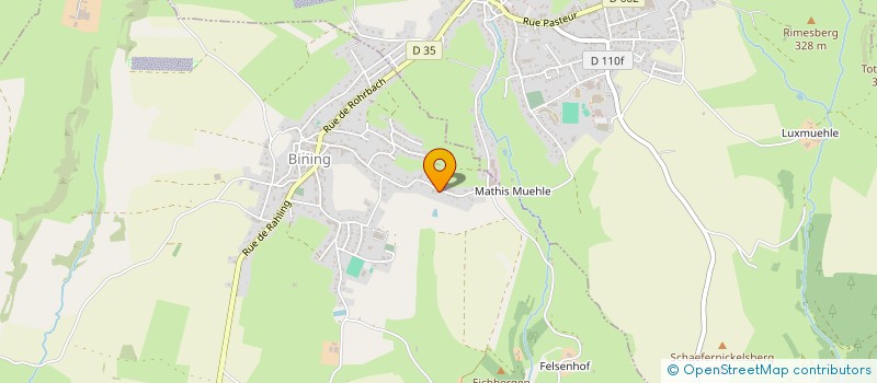 localisation de l'entreprise SCI RLCM  BINING